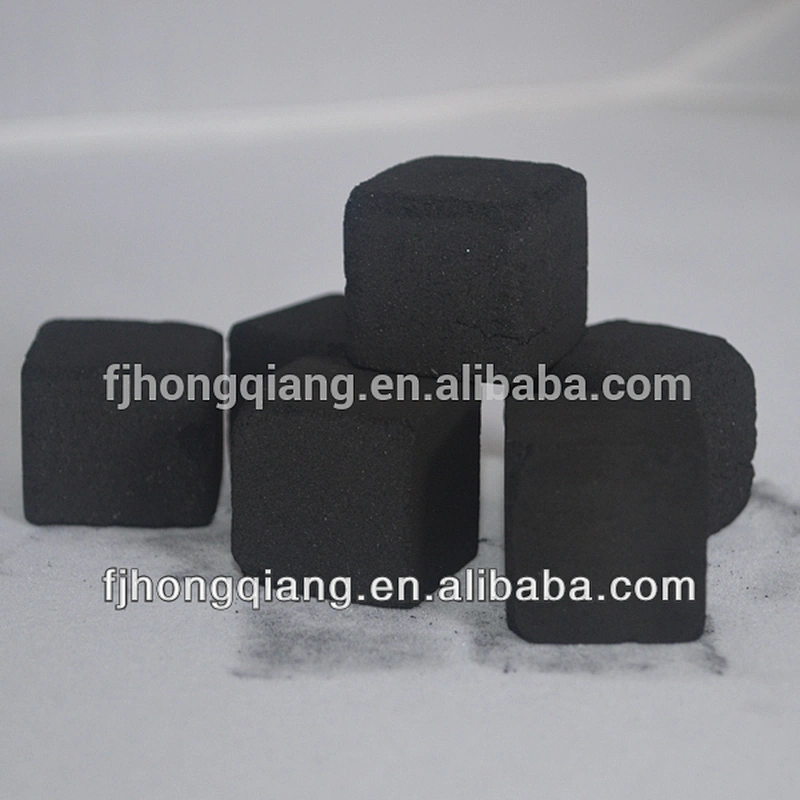 Hong Qiang high quantity use of coconut shell indonesia coco nara cube charcoal for sale