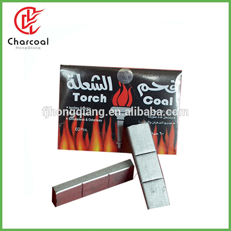 Popular sliver bamboo shisha charcoal torch coal /somkers coal