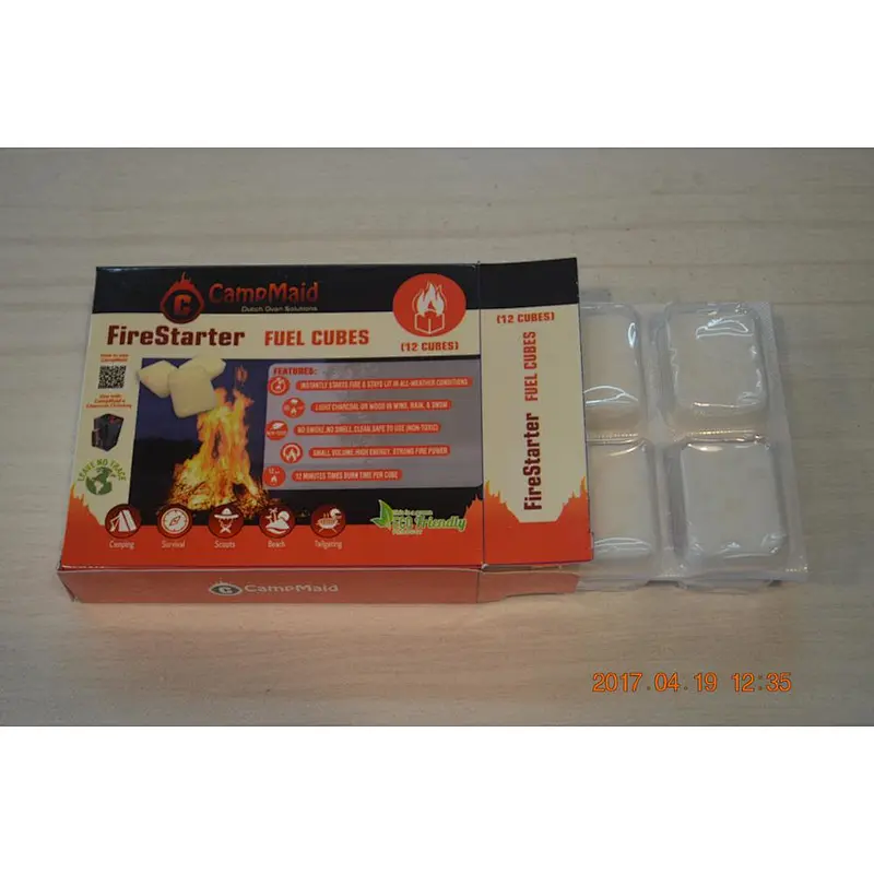 HongQiang high quality smokeless hexamine firelighter solid fuel