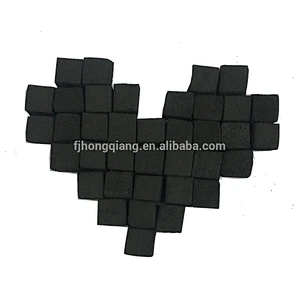 HQHC0025 Hongqiang pure coconut shell hookah cube shisha charcoal fujian exporters100% natural coconut charcoal for shisha