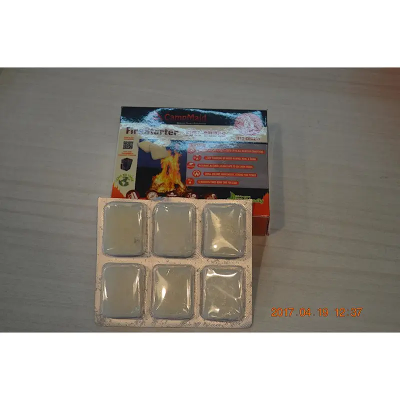 HongQiang high quality smokeless hexamine firelighter solid fuel