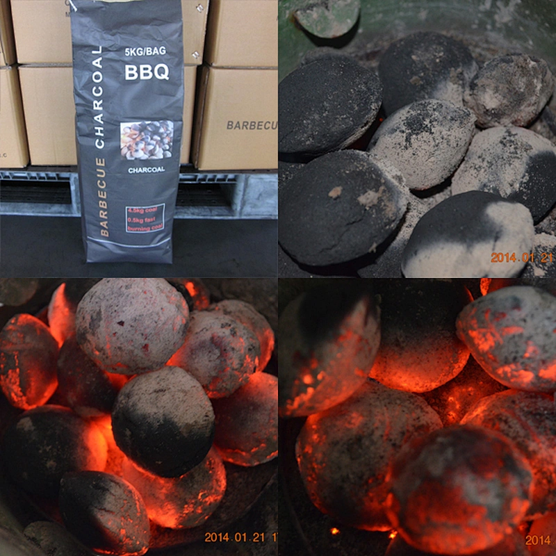 HQBQ0005  healthy wholesale bamboo charcoal for BBQ pillow shape supply for supermarkets