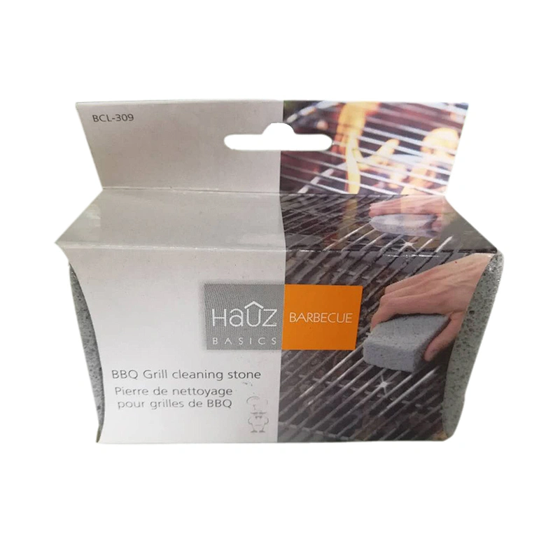 HQBG-02  HongQiang Grey BBQ Grill cleaning brick Pumice Stone brick for Barbecue Four Bricks Glass Pumice Stone  in one set