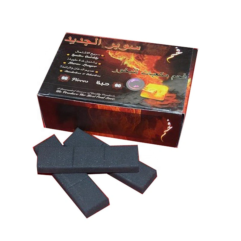 HQHS0060 Hong Qiang white ash smokeless bamboo silver shisha hookah charcoal for sale