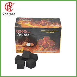 HongQiang Indonesia coconut shell cube shisha charcoal for sale