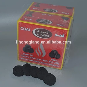 HongQiang Instant light fruit wood /bamboo round hookah shisha charcoal