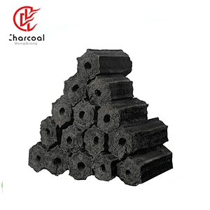 HongQiang Low Price Briquette Shape Wood Hexagon Charcoal for BBQ