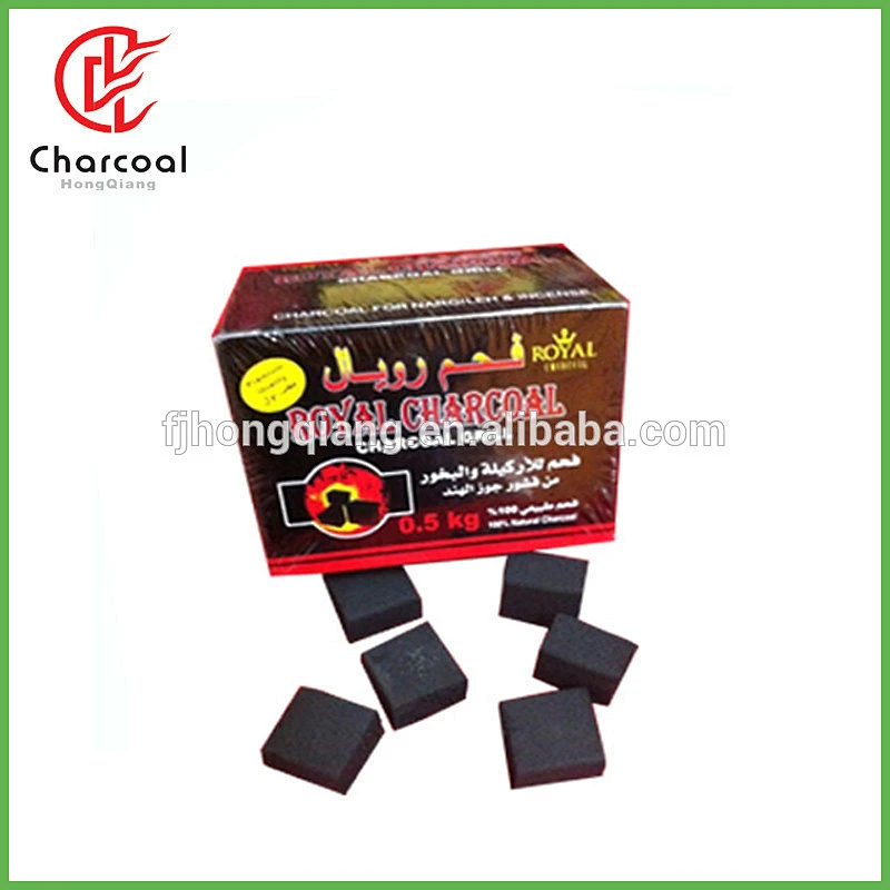 HongQiang Cube shisha coconut shell charcoal briquette for hoonkah