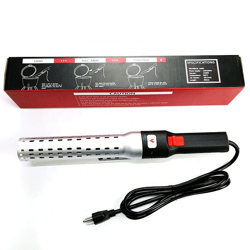 HQ-L105 HongQiang Electric BBQ Firepit Charcoal Lighter Starter Torch Windproof Spark Tools Long Lighter Starter