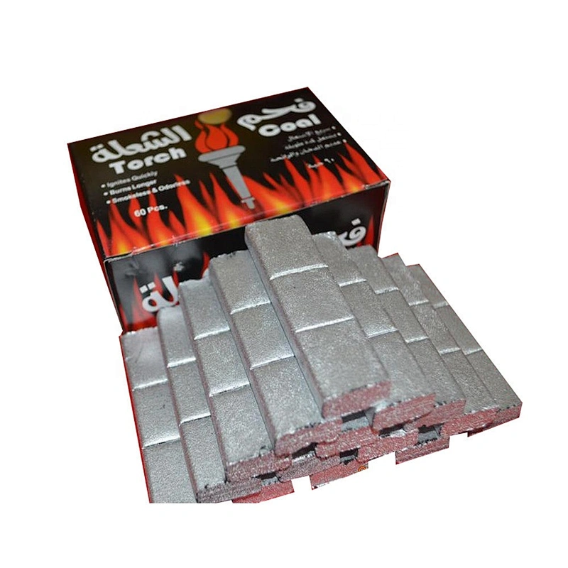 HQHS0060 HongQiang Smokeless Bamboo Silver Shisha Incense Charcoal