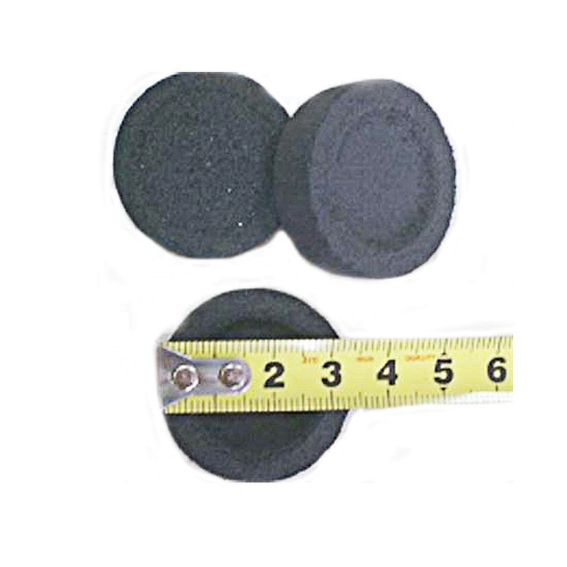 HQRM3360 HongQiang factory direct off white ash 33mm round shisha charcoal