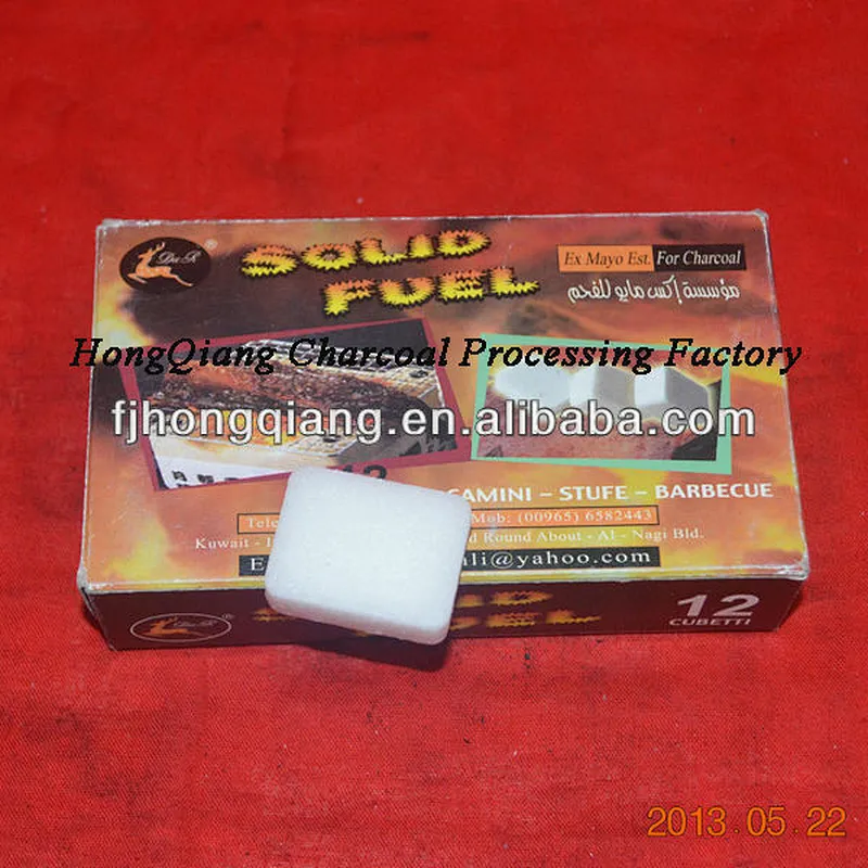 Hexamine white solid fuel lighting cubes firestarter good use for bbq charcoal