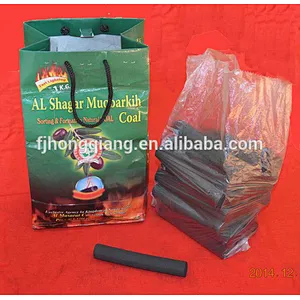 HQ free sample bamboo/coconut shell finger charcoal for BBQ and shisha