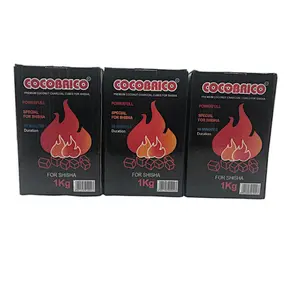 Natural coconut shell cube charcoal for shisha