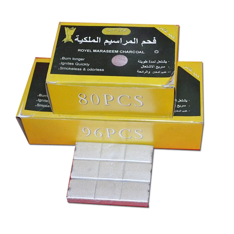 HongQiang Torch Brand Good Quality Silver hookah charcoal