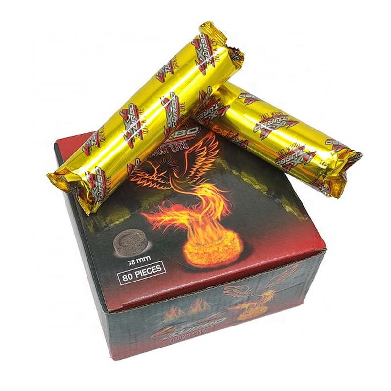 HQRM3880 HongQiang Insense Coal Hookah Shisha Charcoal Bahkoor  Round Charcoal