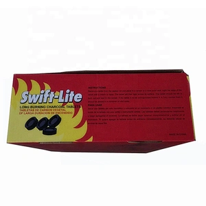 HongQiang Swift Lite  Easy Ignite Round Hookah Charcoal
