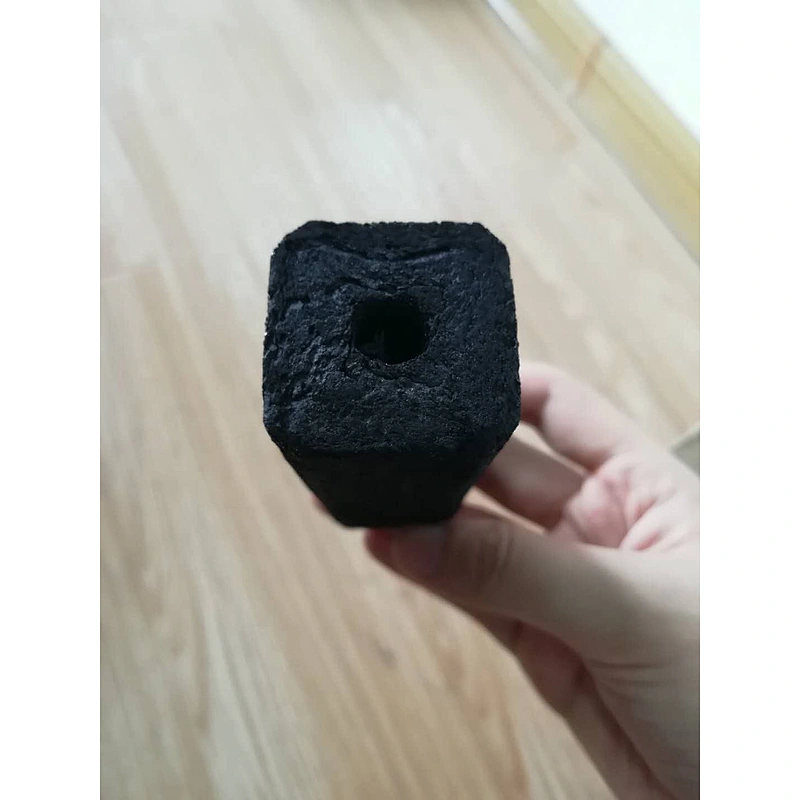 HQBQ0004 HongQiang White Ash Machine Made Charcoal Bamboo BBQ Charcoal