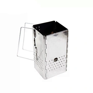 HongQiang Stainless Steel Mini Portable Folding Foldable Charcoal BBQ Barbecue Grill for Outdoor Camping