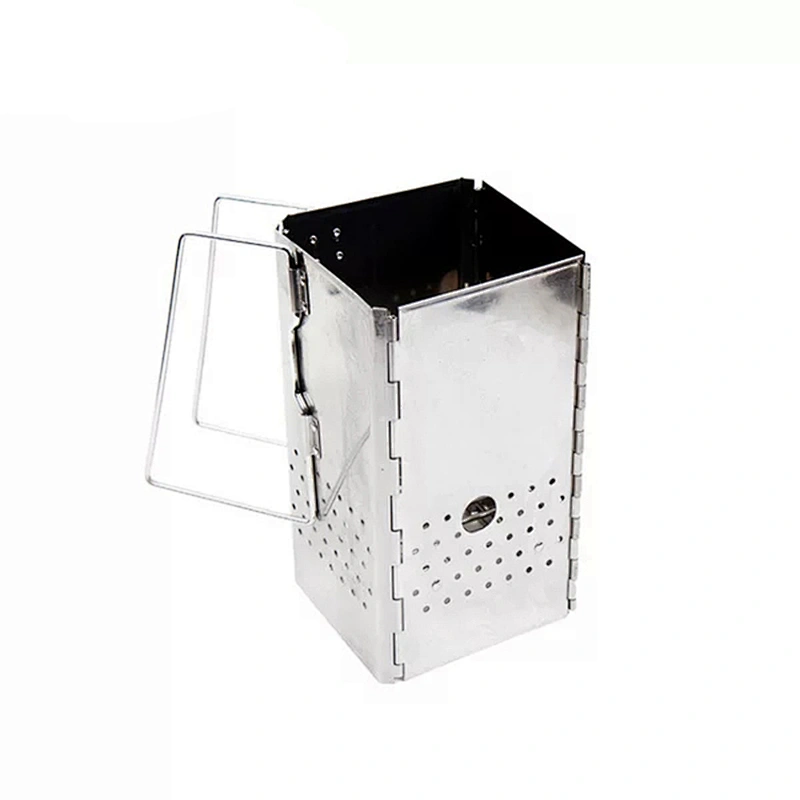 HongQiang Stainless Steel Mini Portable Folding Foldable Charcoal BBQ Barbecue Grill for Outdoor Camping
