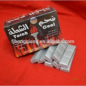 HQHS0060 HongQiang bamboo Torch /Flame /magic coal silver charcoal for shisha