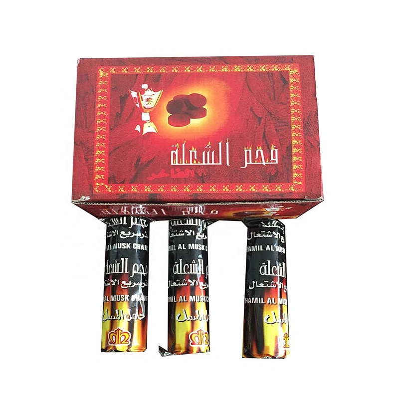 Hong Qiang Wholesale Fruitwood Instant Light Hookah Round Charcoal for Shisha