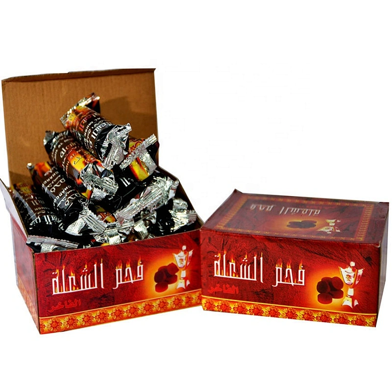 HQRM3301 HongQiang 33mm Odorless Instant Light Incense Shisha Round Charcoal