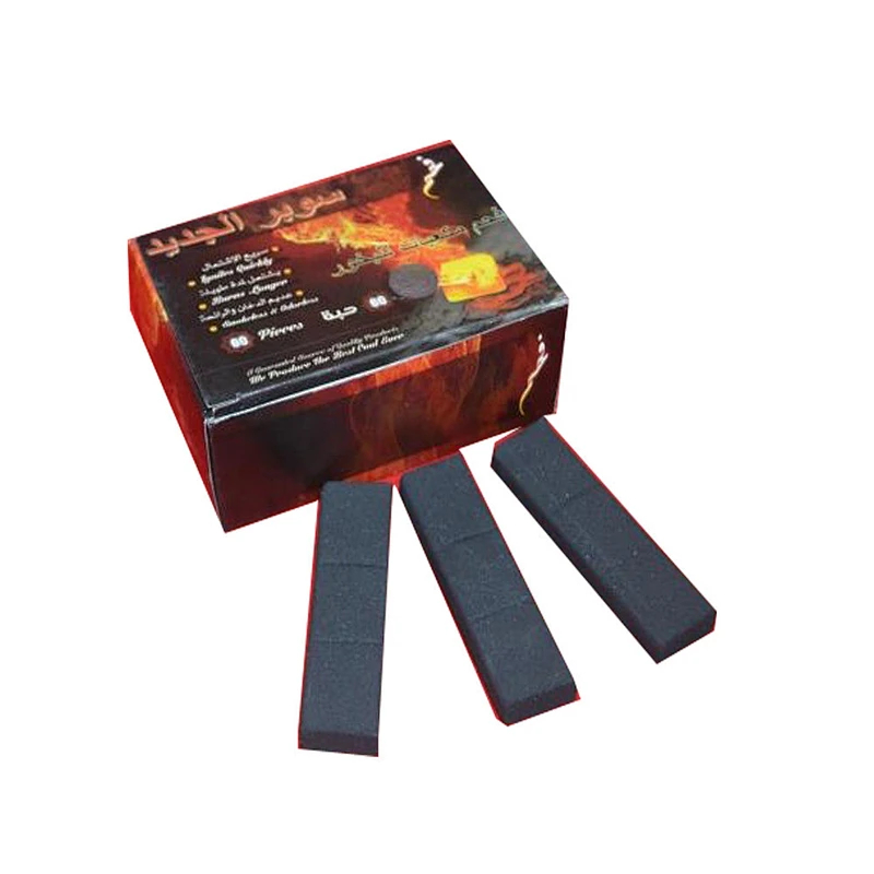 HongQiang China supplier smokeless bamboo hookah shisha silver charcoal