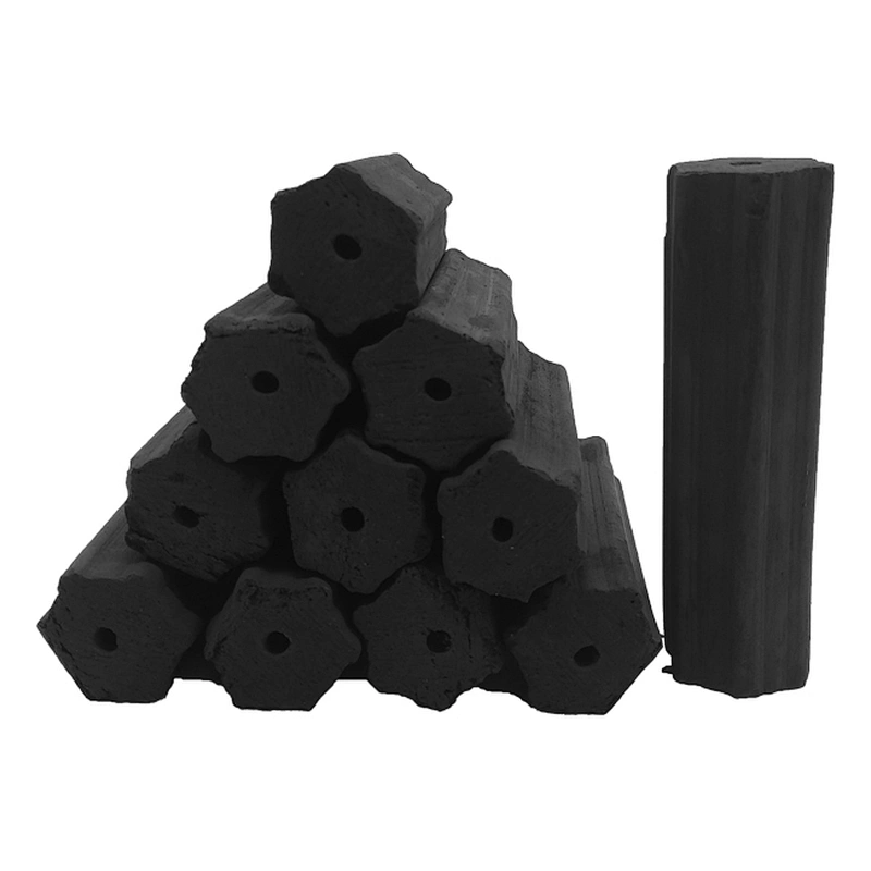 HQBQ0002 Hongqiang best quality bbq charcoal 100% natural bamboo less ash long burning compressed charcoal