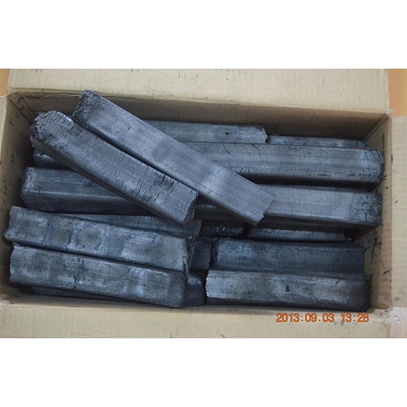 HQBQ0004 HongQiang 100% natural hardwood hexagonal sawdust briquette charcoal bbq charcoal