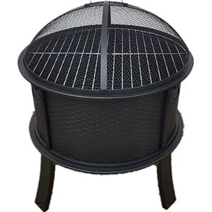 HQ-K06 HongQiang Firepit for Heating BBQ Grill Iron Fire Pit Outdoor Basket Brazier