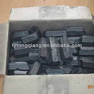 Low ash high value hexagonal barbecue coal