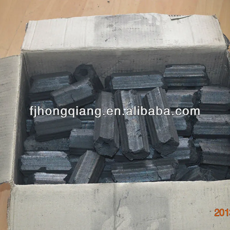 Low ash high value hexagonal barbecue coal