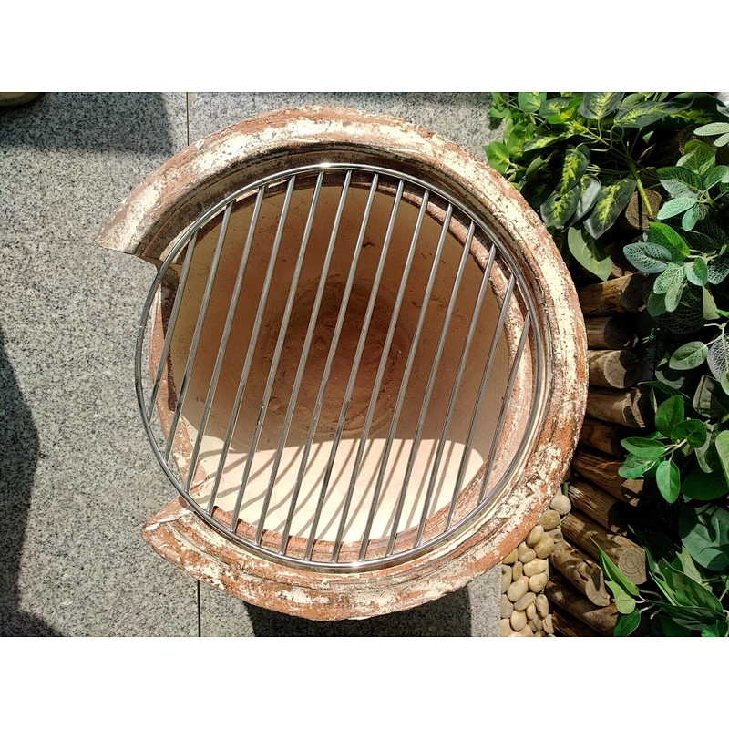 HQBG002 HongQiang Terracotta Household Application BBQ Grill with Charcoal for Sale