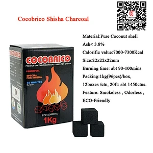 HQHC0025 Special Quality burning 120mins indonesia coconut shell charcoal for hookah