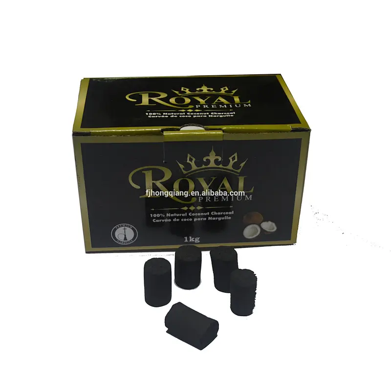 HQHF0025 HongQiang Bamboo Finger Charcoal hexagonal finger charcoal for Shisha Hookah