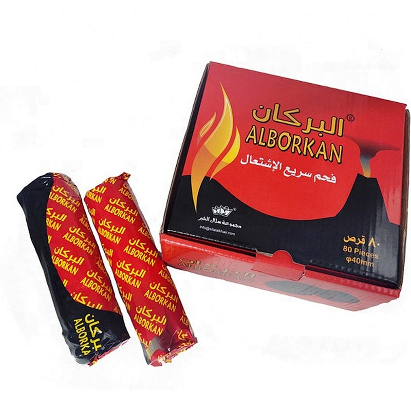 HQRM4080 HongQiang Quick burning Round Incense Charcoal