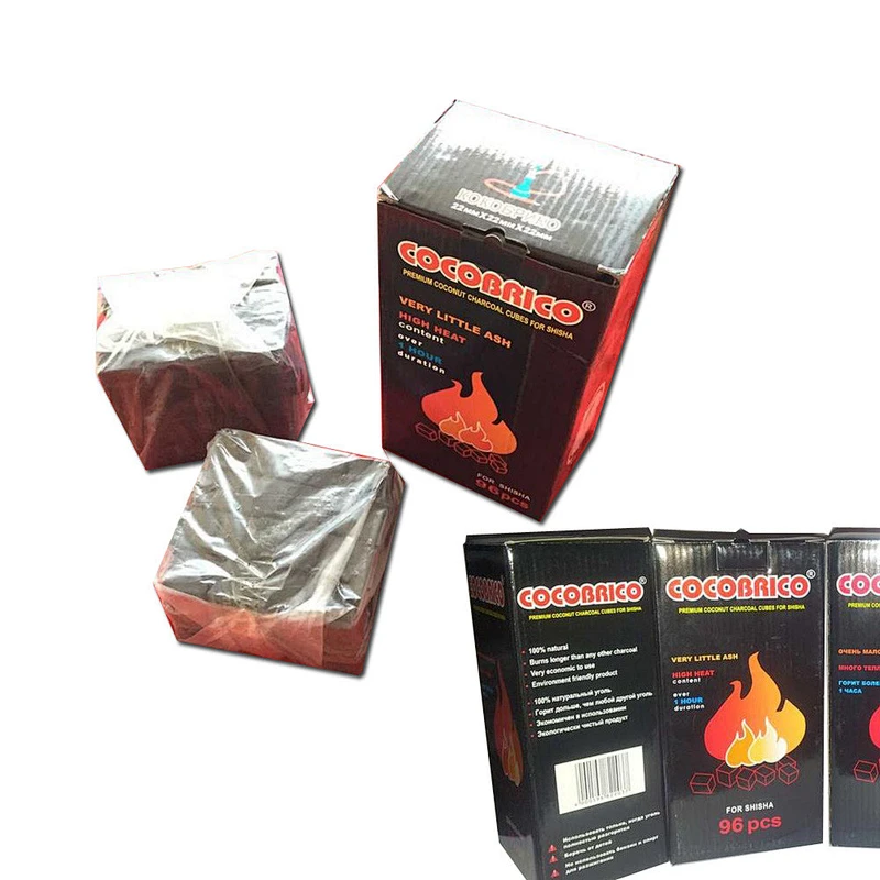 Hong Qiang Cocobrico 2.2cm coconut charcoal coco charcoal briquette for shisha