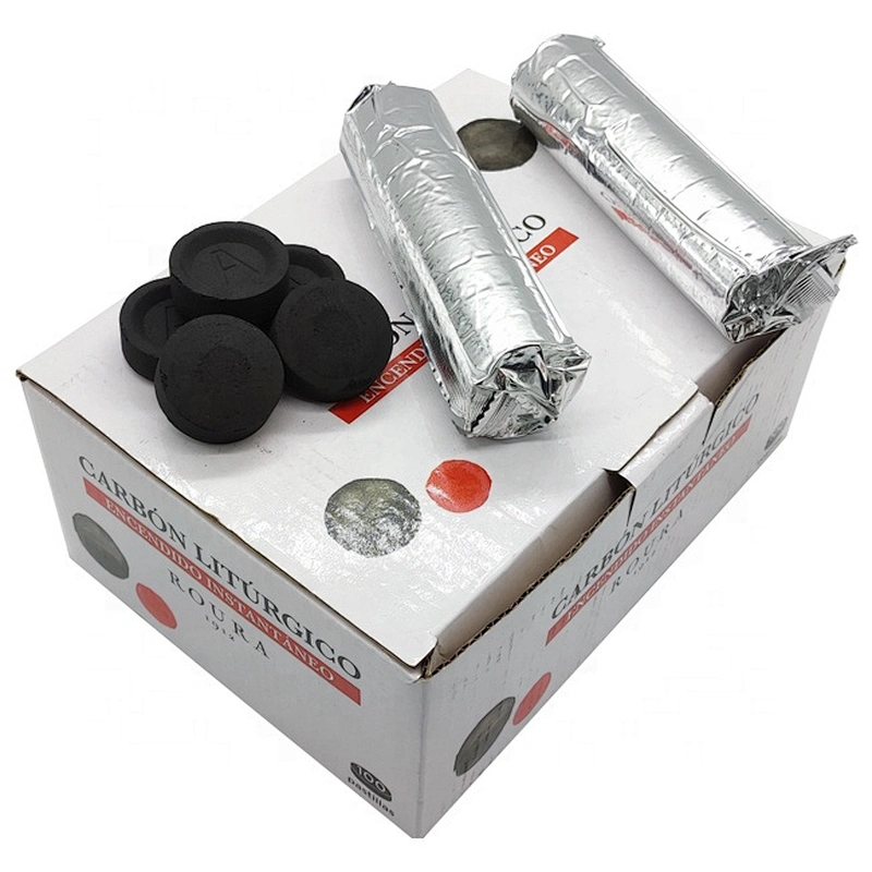 HQRM4001 HongQiang Ignition Fast Bamboo Hookah Round Charcoal