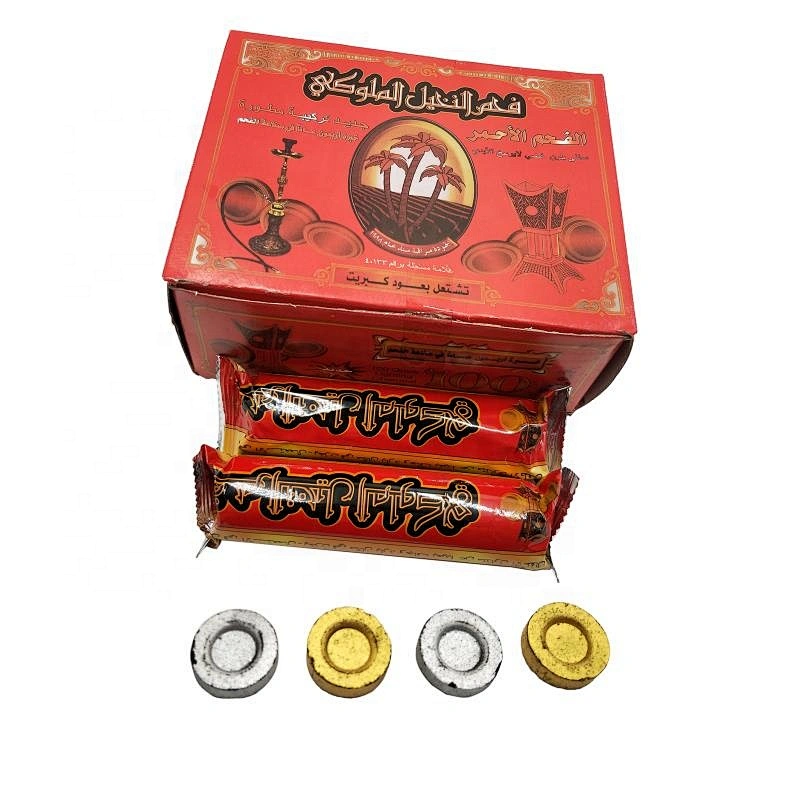 HQRM3380 Quick ignite gloden and sliver 33mm Round charcoal tablet for incense