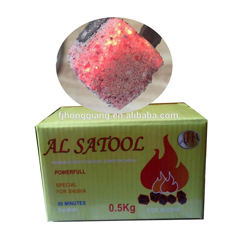 Hongqiang Factory Offer Coconut Shell Cube Charcoal For Hookah