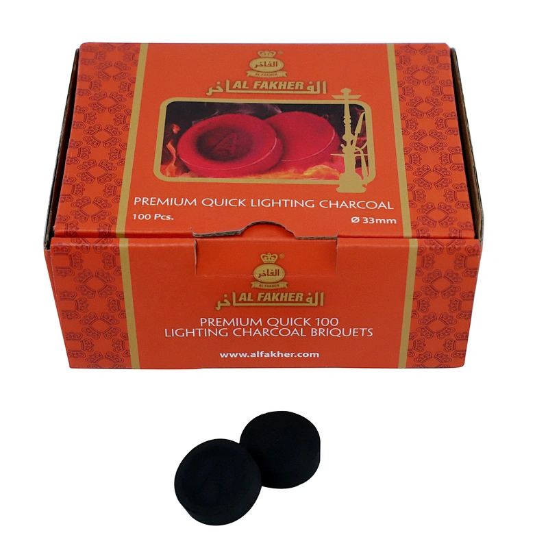 HQRM3301 HongQiang Quick Ignite Incense Hookah Round charcoal Bakhoor Charcoal