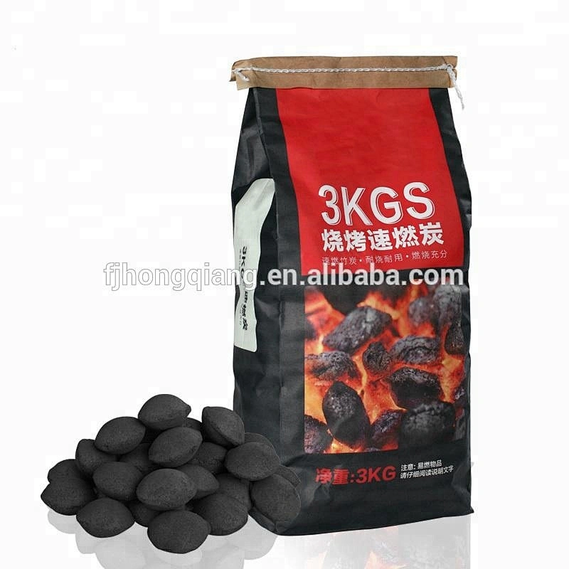 HongQiang Ignite Quickly Pillow Shape Ball Press Machine Charcoal for Barbecue