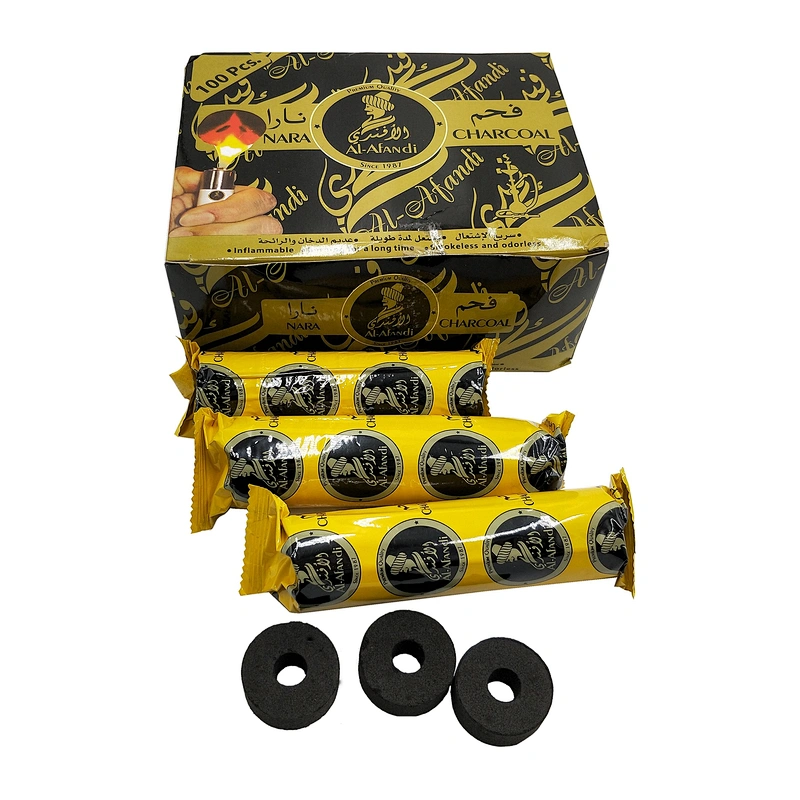 HQRM3501 HongQiang Low Ash Incense Shisha Magic Charcoal Tablet