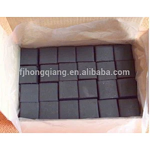 HQHC0025 Hongqiang pure coconut shell hookah cube shisha charcoal fujian exporters100% natural coconut charcoal for shisha