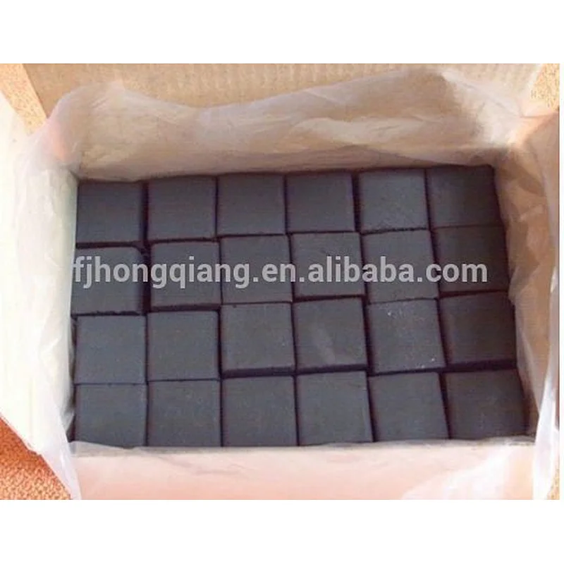 HQHC0025 Hongqiang pure coconut shell hookah cube shisha charcoal fujian exporters100% natural coconut charcoal for shisha