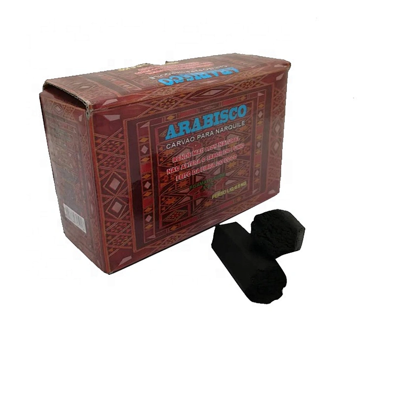 HQHF0025 HongQiang Bamboo Finger Charcoal hexagonal finger charcoal for Shisha Hookah