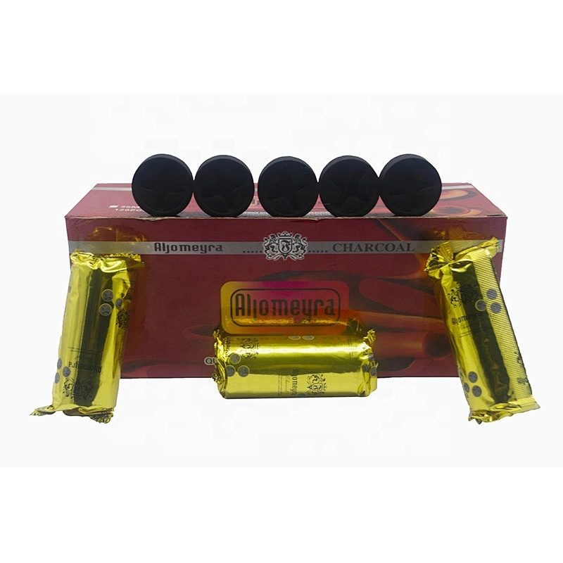 HQRM35120 HongQiang quick lighting charcoal briquette hardwood charcoal for shisha