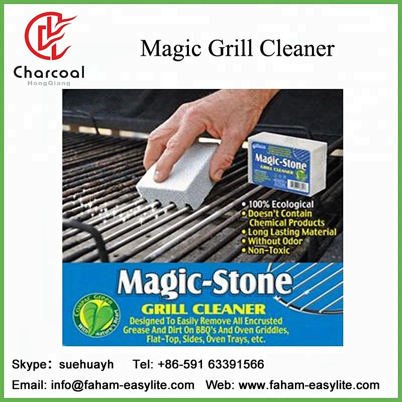 HQ Black BBQ Grill cleaning brick bbq grill