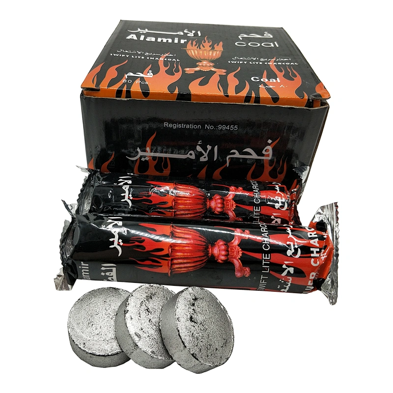 Hong Qiang Bamboo Round Shisha Charcoal Tablets